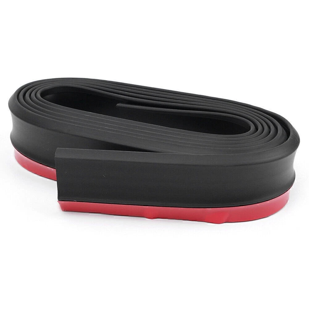 2.5M Lower Lip Protective Strip for Universal Cars (Rubber, Anti-Scratch)