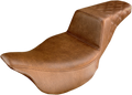 SADDLEMEN Step-Up Seat for FL (2008–2024) - Rear Lattice Stitch - Brown 808-07B-173BR