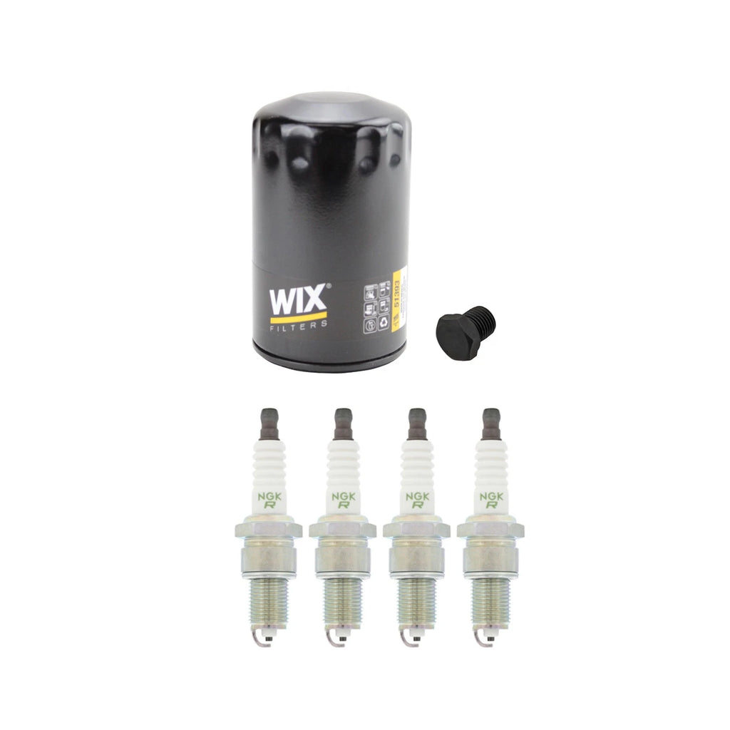 Wix Engine Oil Filter & NGK V-Power Spark Plugs for Audi 4000 (1980–1987)
