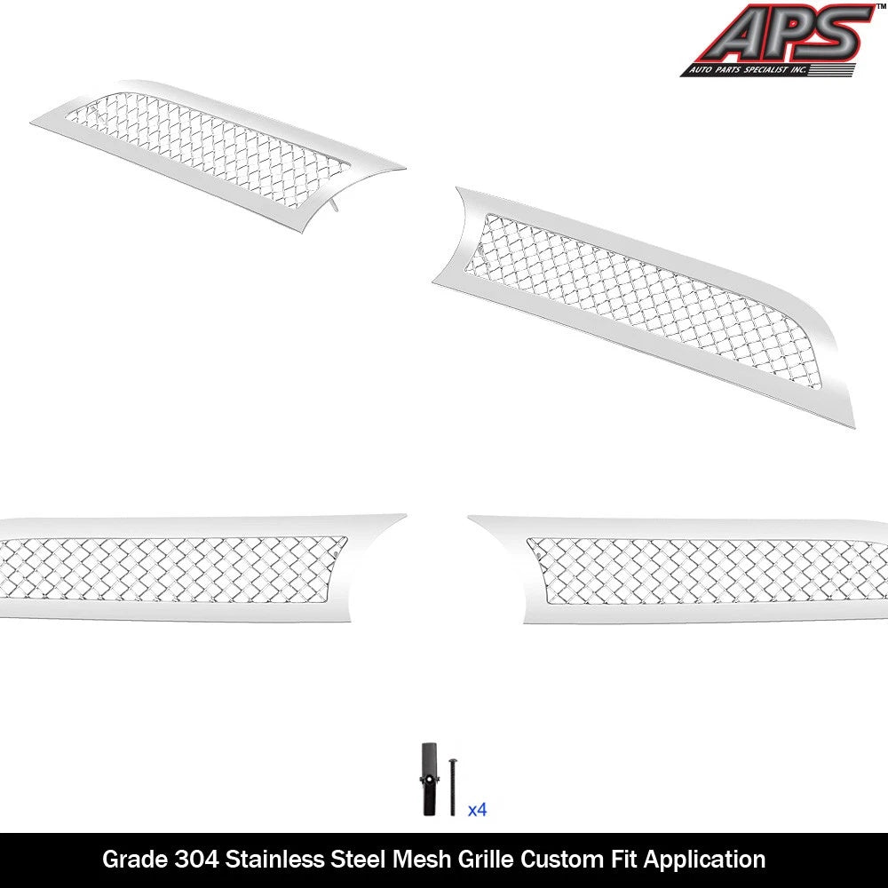 Stainless Steel Chrome Mesh Grille Insert for Toyota 4Runner (2014-2019)