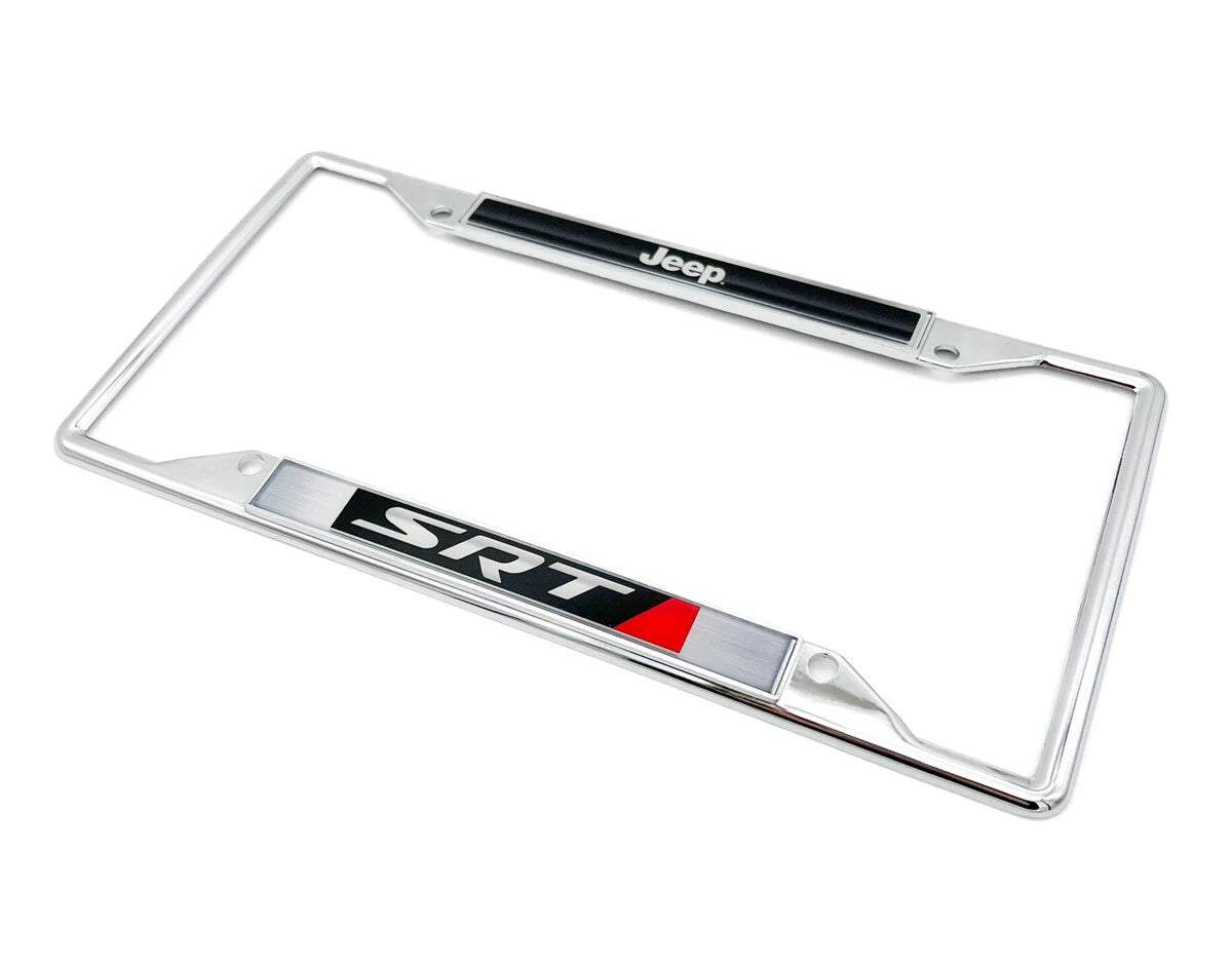 License Plate Frame Chrome for Jeep SRT (2015–2023)