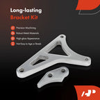 16x Polished Aluminum Alternator Bracket Kit for Ford 289 302 347 5.0L (1962–1995)