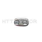 Chrome Motorcycle Mirror Block Off Plates for Universal Fit (2.4"x0.8")