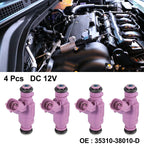 Set of 4 Fuel Injectors 35310-38010-D for Hyundai Sonata Santa Fe (1999–2005)