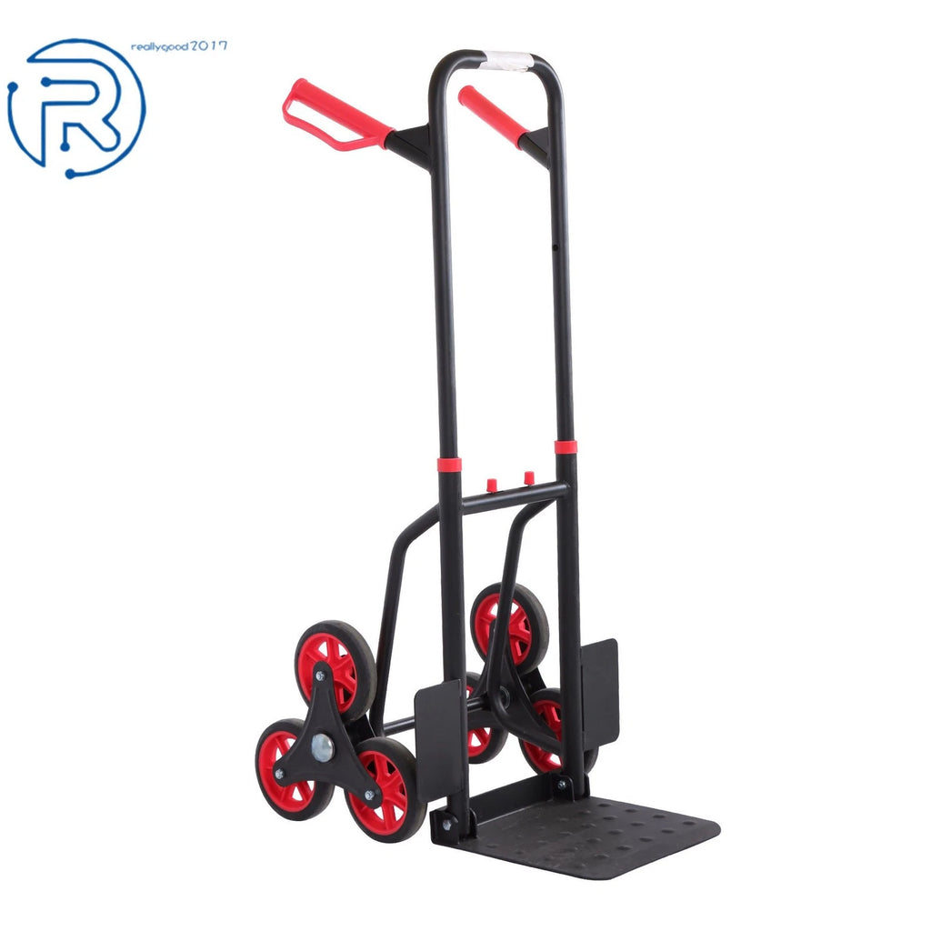 Heavy Duty Stair Climbing Hand Truck with 6" TPR Wheels (440 LB Capacity)