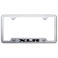 Brushed Cut-Out License Plate Frame - Officially Licensed for Cadillac XLR 2000