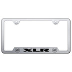Brushed Cut-Out License Plate Frame - Officially Licensed for Cadillac XLR 2000