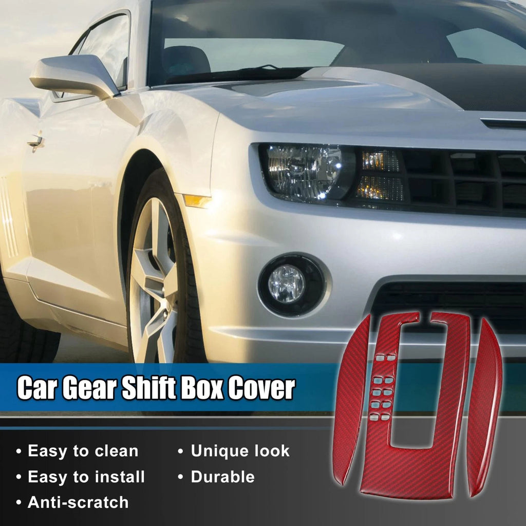 Set of 1 Gear Shift Box Trim for Chevrolet Camaro (2017–2019) Carbon Fiber
