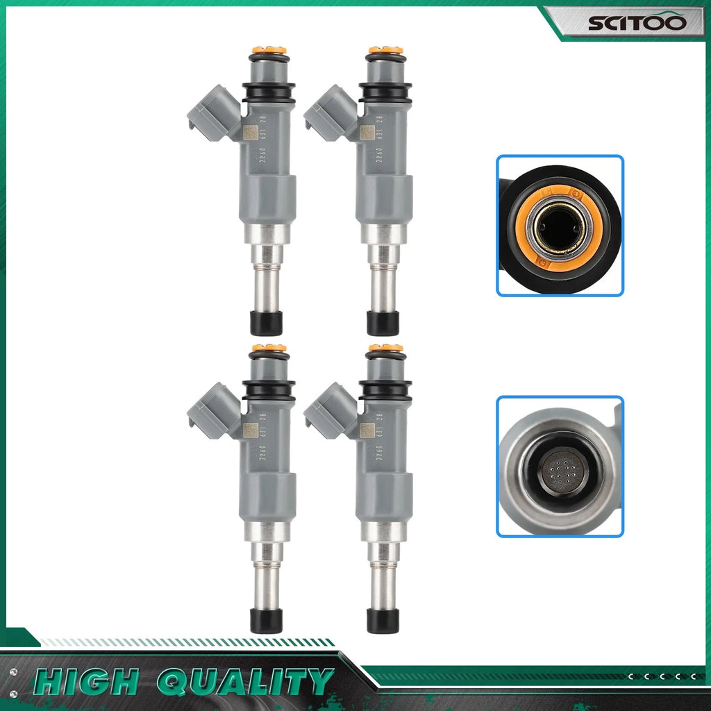 Set of 4 Fuel Injectors for Subaru Legacy Outback 2.5L (2015–2017) 16611-AA87A