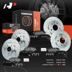 Set of 4 Drilled Brake Rotors & Ceramic Pads for Impala (2011–2013)