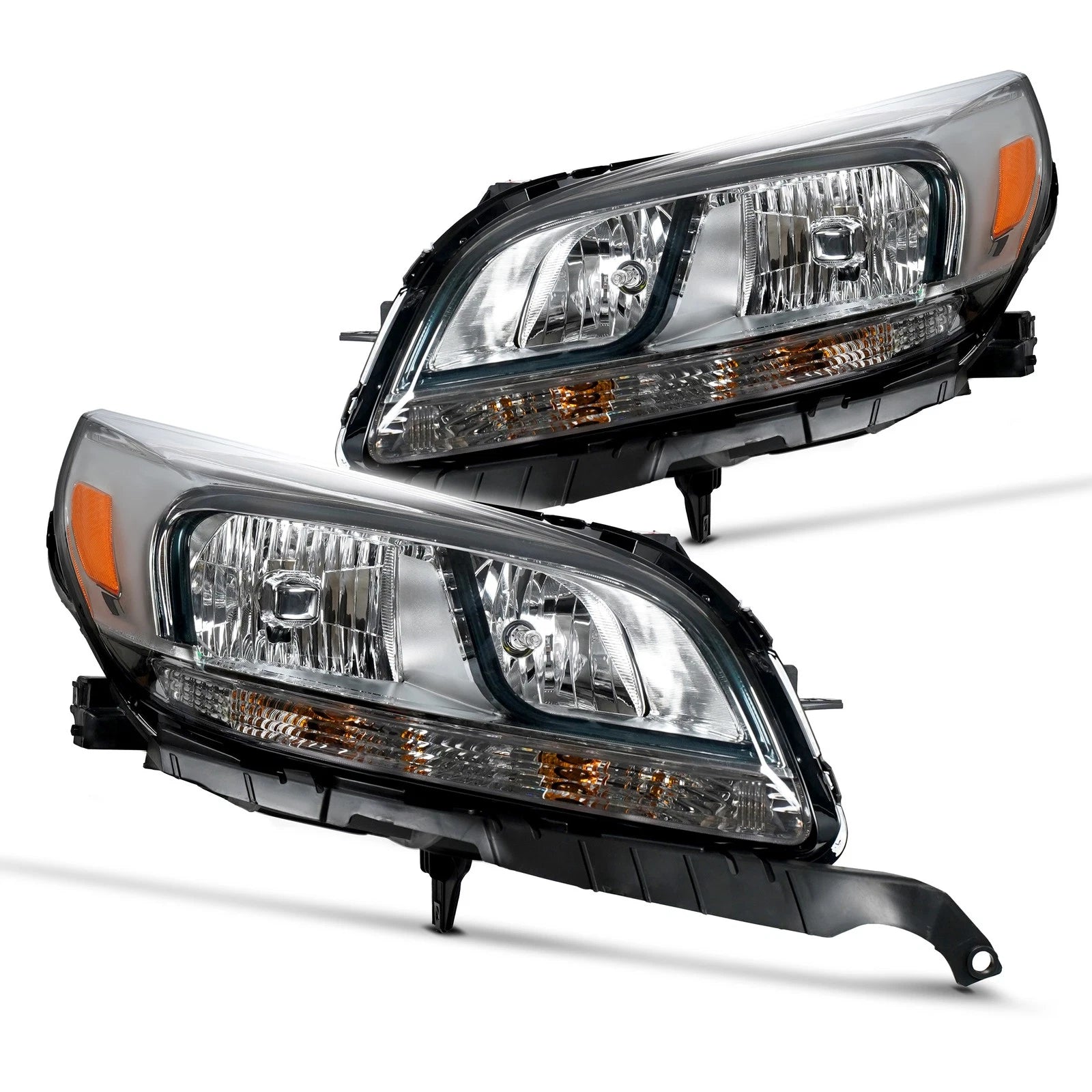 Halogen Headlight Set for Chevy Malibu (2013–2016) Left + Right Pair