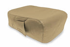 Console Lid Jump Seat Cover for Chevrolet Silverado (2007–2013) Beige PVC Leather