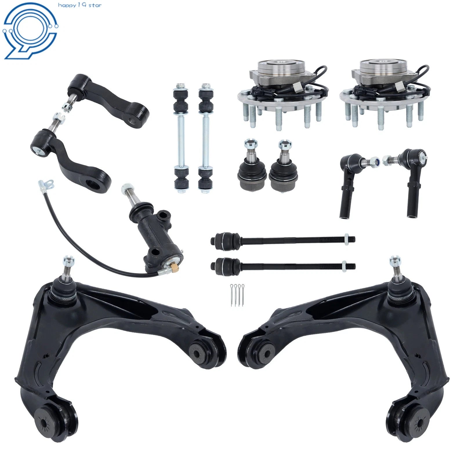 15X Front Wheel Bearing Hub Control Arm for Chevrolet Silverado 2500 (2001–2004)