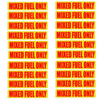 Mixed Fuel Only Stickers for Automotive Use