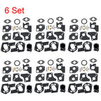 Set of 6 Carburetor Carb Kits for B&S 495606 494624 80200 81200 82200