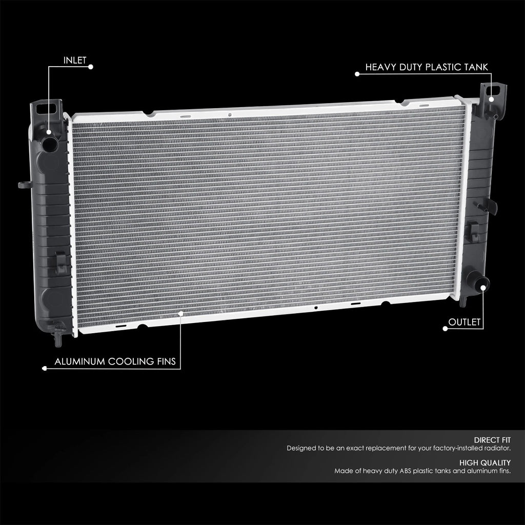 Aluminum Core Radiator for GMC Sierra 1500/2500/3500 (1999–2007) DPI 2372