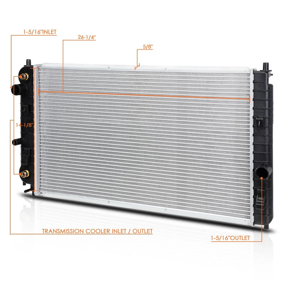 Aluminum OE Factory Radiator for Pontiac Grand Am/Chevy Malibu (1997–2005) DPI-2264