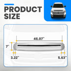 Chrome Front Upper Hood Bulge Molding for Toyota Tundra (2014–2021)