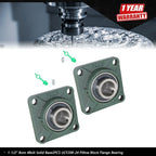 Set of 2 Pillow Block Flange Bearings for UCF208-24 (1-1/2" Bore)