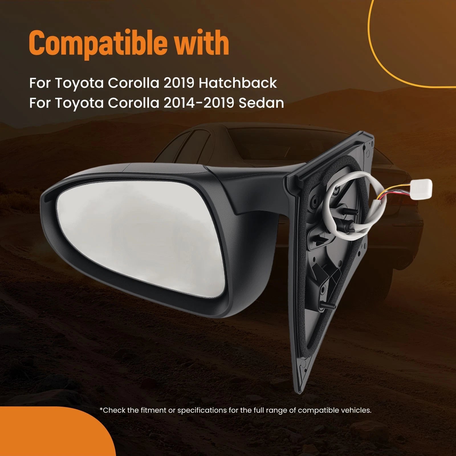 Power Side Mirror for Toyota Corolla 2014–2019 (8791002G10C0)