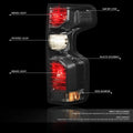 2X Smoked Lens Tail Light Brake Lamps for Silverado 1500 2500HD 3500HD (2019–2024)