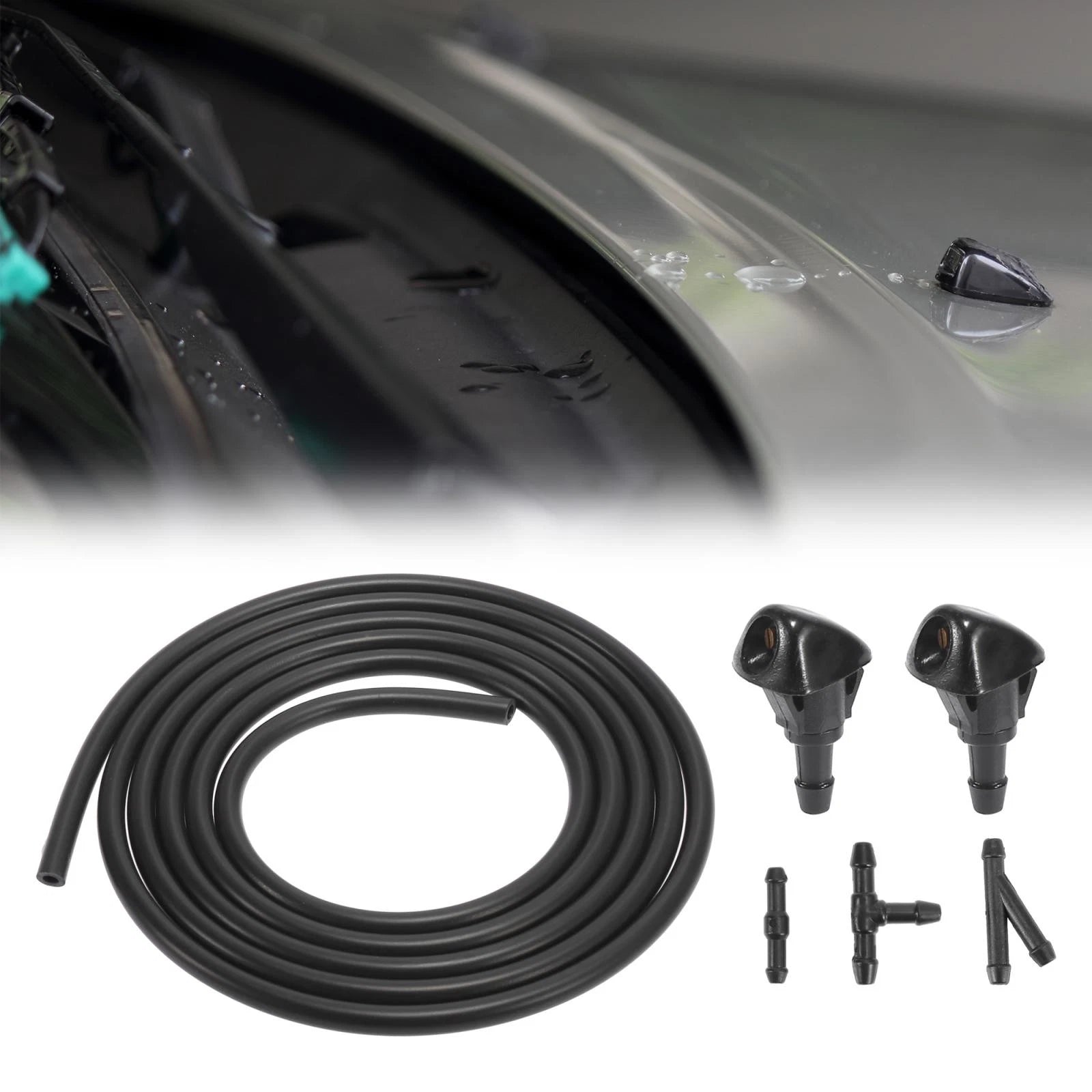Front Windshield Washer Nozzles Kit 76810-SWA-E01 for Honda Accord (2003–2008)
