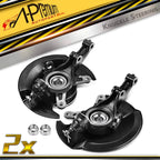 Pair Front Steering Knuckle & Hub Bearing for Honda Civic (2001–2002)