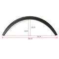 2.75" Universal Flexible Car Body Wheel Fender Flares Extra Wide Arches