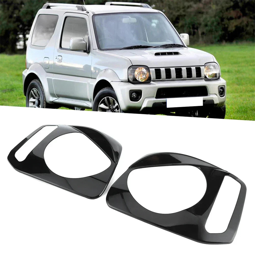 Front Headlight Lamp Covers for Suzuki Jimny (2007-2015) Black