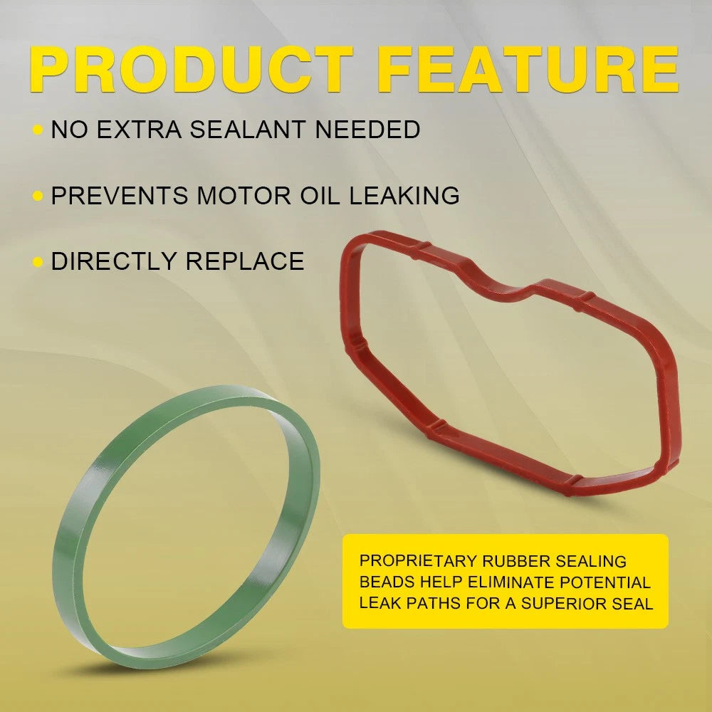 Set of 6 Upper Lower Intake Manifold Gaskets for Audi 3.0T (2010–2020)