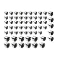 61X Engine Topper Bolt Caps Cover Chrome for Harley Twin Cam FLH (1999-2006)