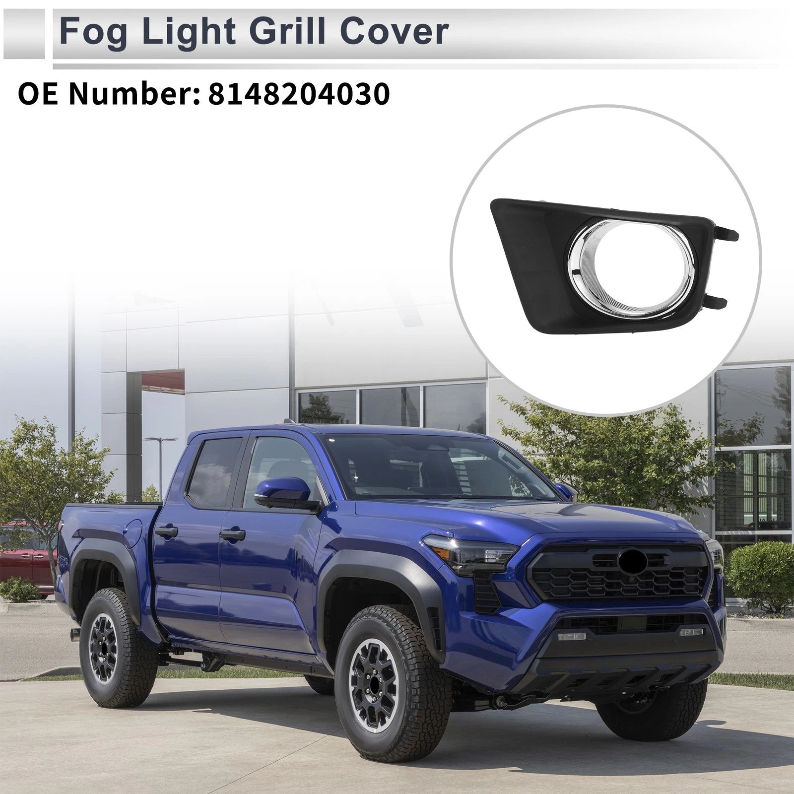 1 Pc Fog Light Grill for Toyota Tacoma (2012–2015) No. 8148204030