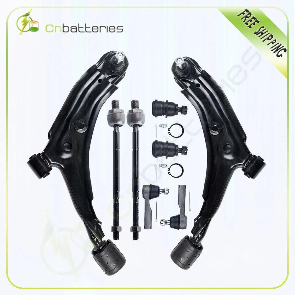 8 PCS Suspension Control Arm Tie Rod Ends for Nissan Sentra (1991–1994)