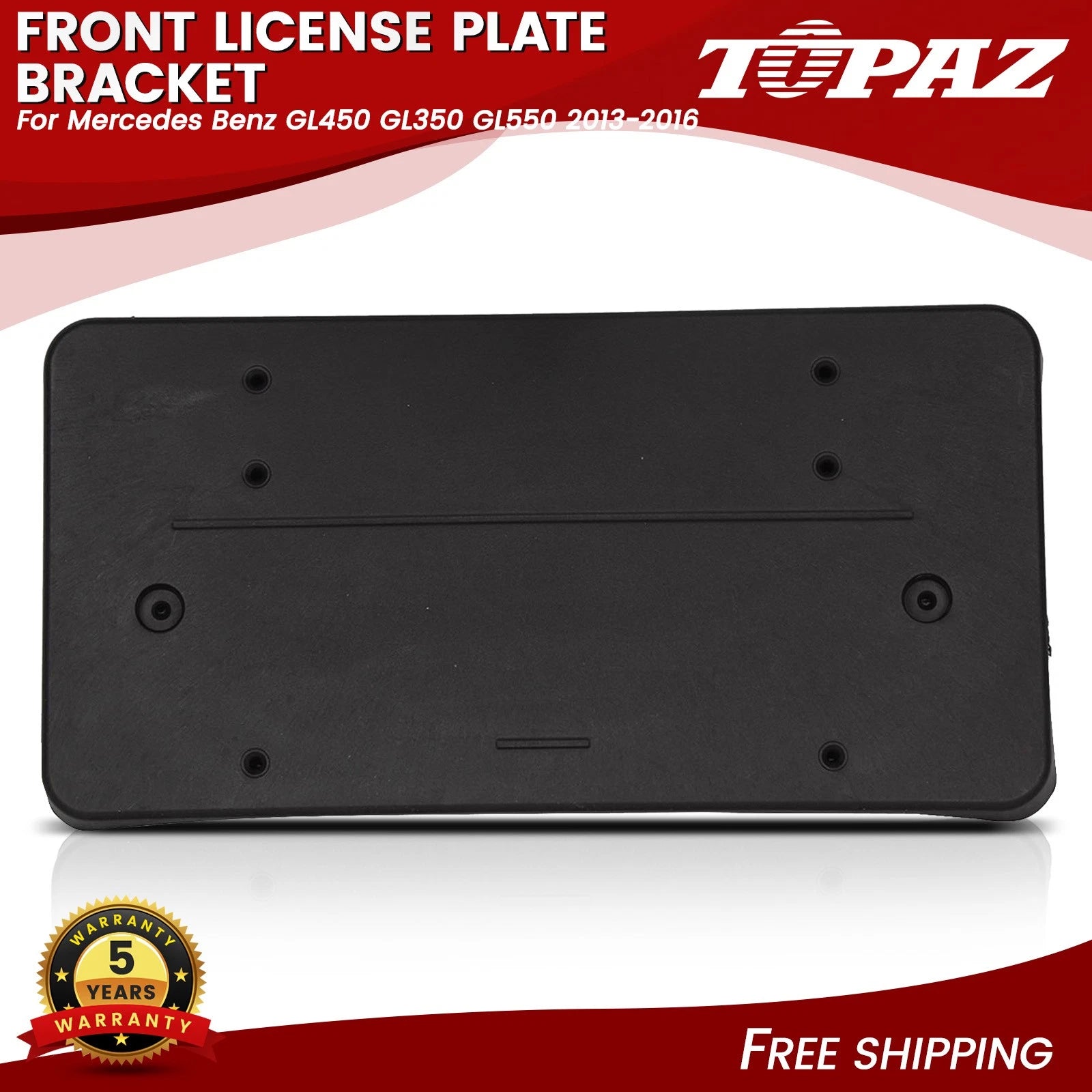 Front License Plate Bracket for Mercedes Benz GL450 GL350 GL550 (2013–2016)