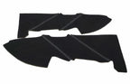 Front Insert Door Panel Cover for Toyota 4Runner (2003–2009) Black PVC Leather