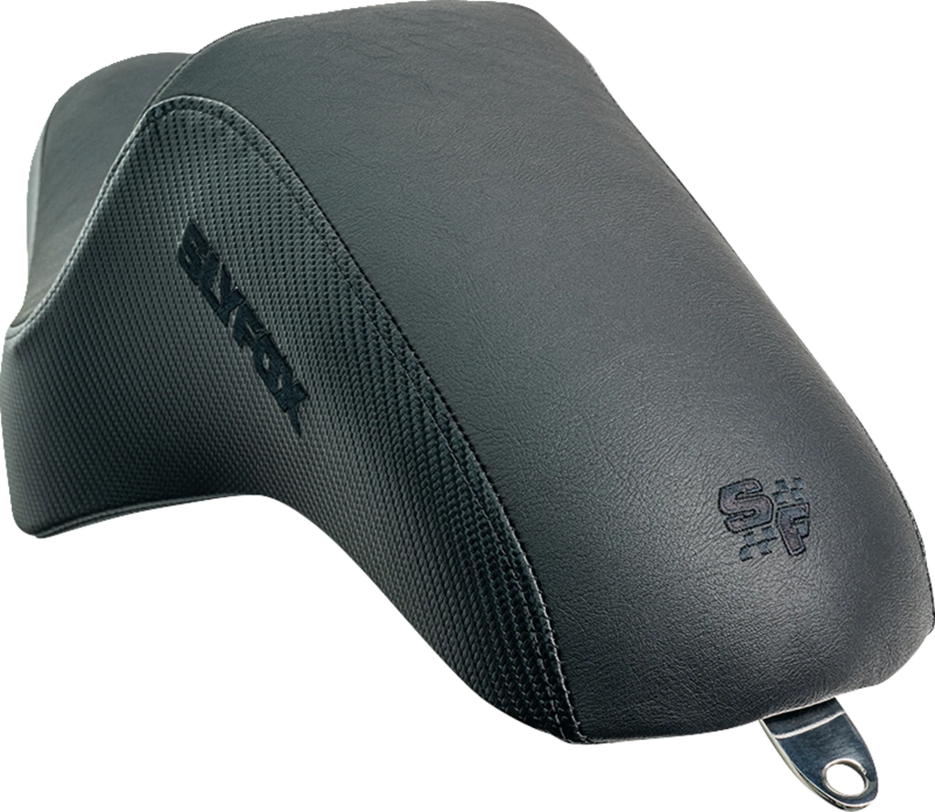 Drifter Seat for SLYFOX (XL) - Black Vinyl, Carbon Fiber, Slipstop