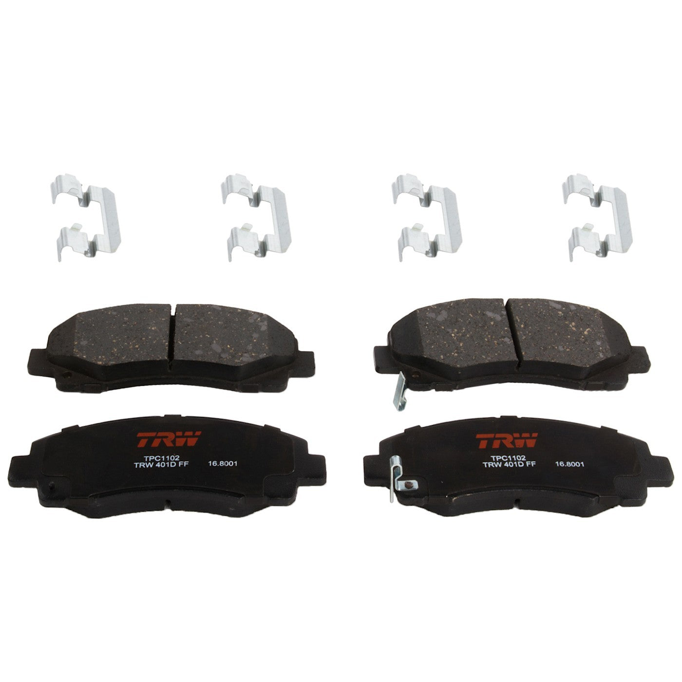 Set of 2 Brake Pads for Acura TL, Honda Ridgeline (2006–2011)
