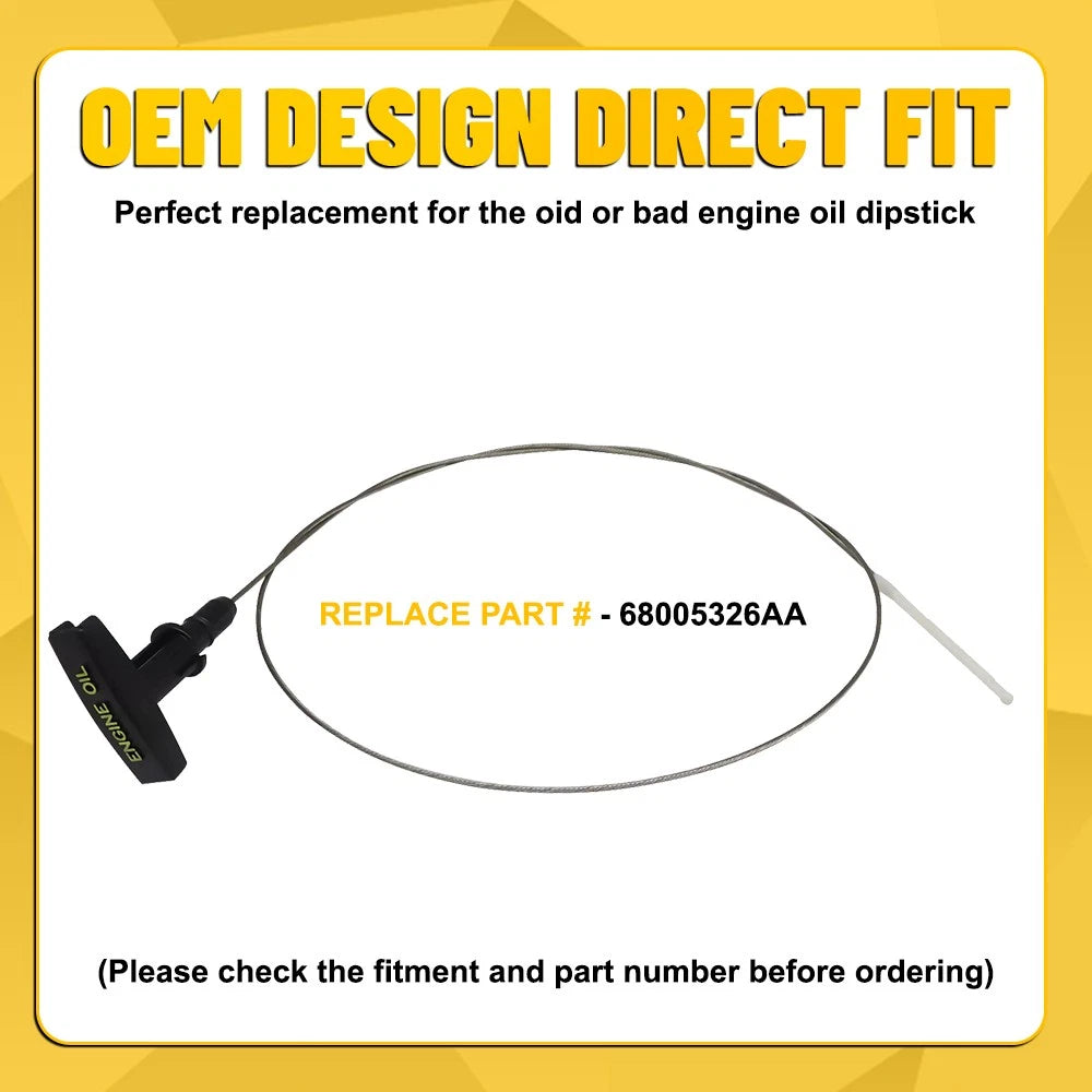 Engine Oil Indicator Dipstick for Dodge Ram Trucks 6.7L Diesel (2007–2022)