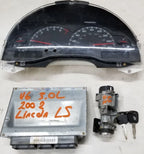 Ignition Cluster Kit for Lincoln LS (2002) 2W4A-12A650-PE KGV