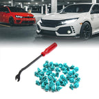 50pcs Trim Panel Retainer Clips with Fastener Remover for Toyota 