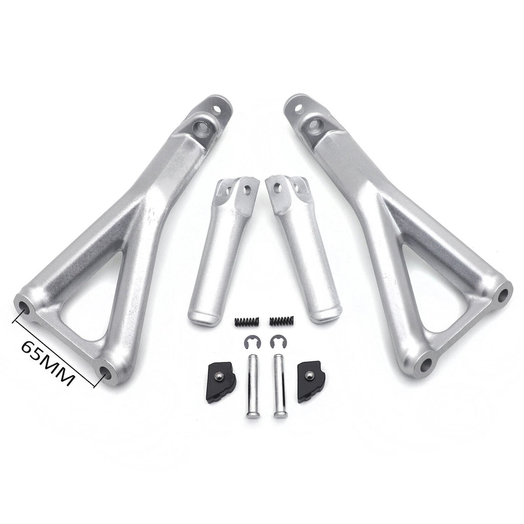 Silver Rear Passenger Footpeg Bracket for Ducati Panigale V4/S (2018–2020)