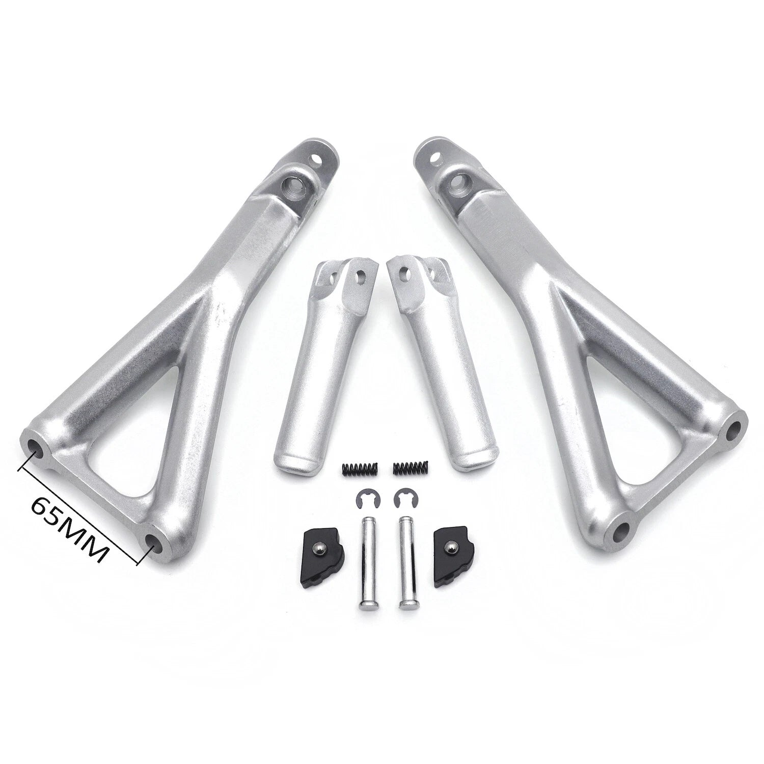 Silver Rear Passenger Footpeg Bracket for Ducati Panigale V4/S (2018–2020)