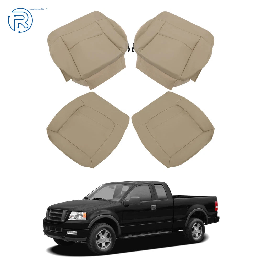 Leather Seat Covers for Ford F150 (2004–2008) Driver & Passenger