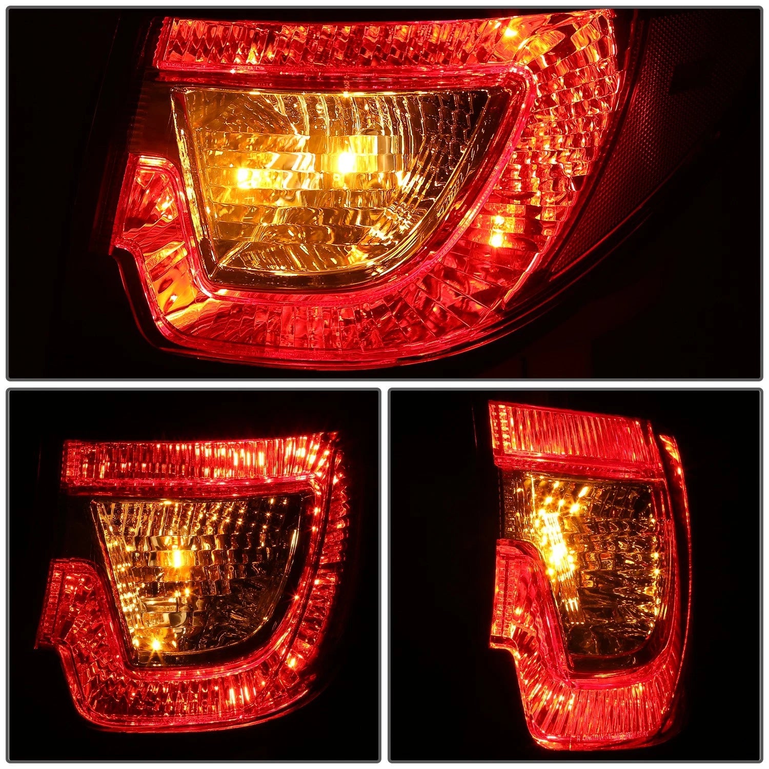 Right Side Tail Light for Chevy Traverse (2013–2017) OE Style Chrome Housing Red Lens