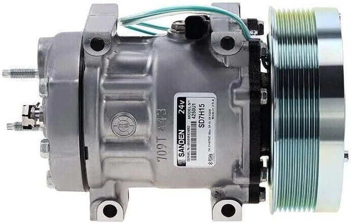 A/C Compressor SD7H15 324-9711 for Caterpillar C13 C15 C18 (966K 966M 972K)