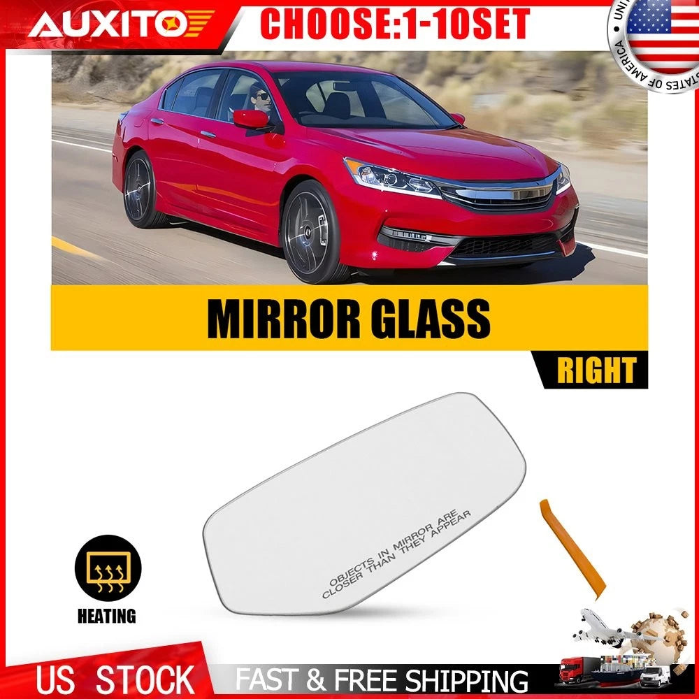 Heated Mirror Glass with Backing Plate for Honda Accord (2013–2017)