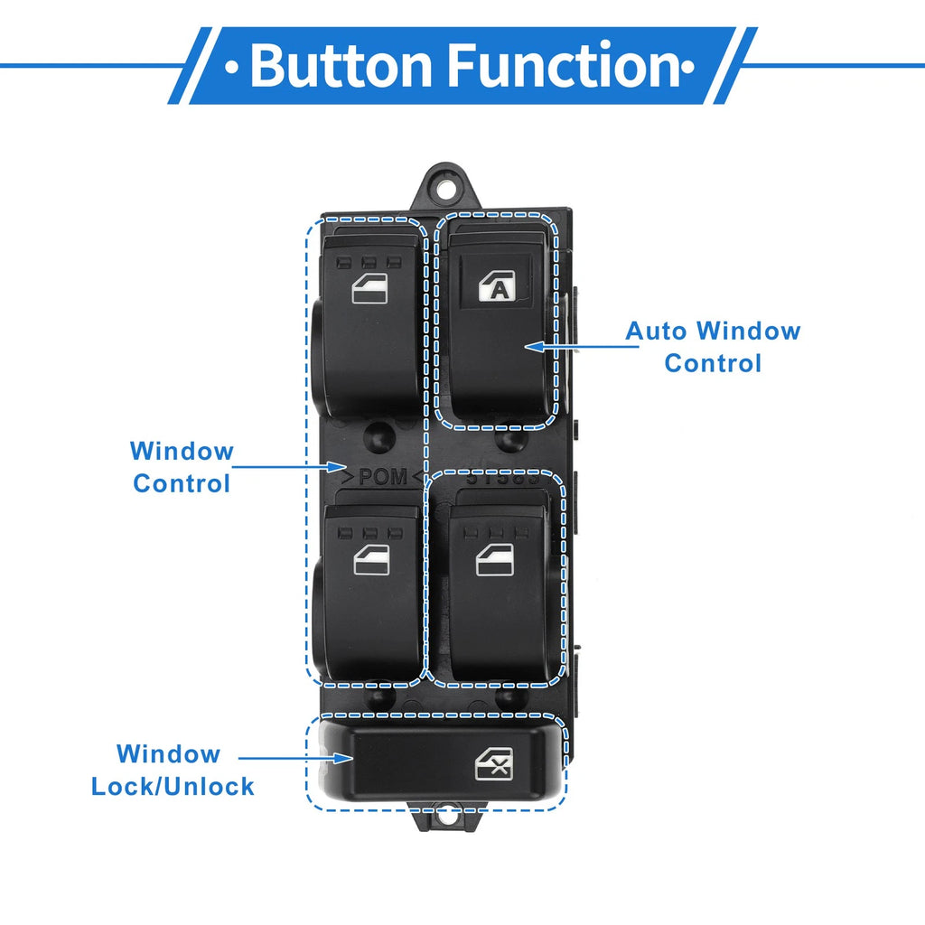 Power Window Switch for Toyota Avanza (No. 84820BZ170) (2010–2023)