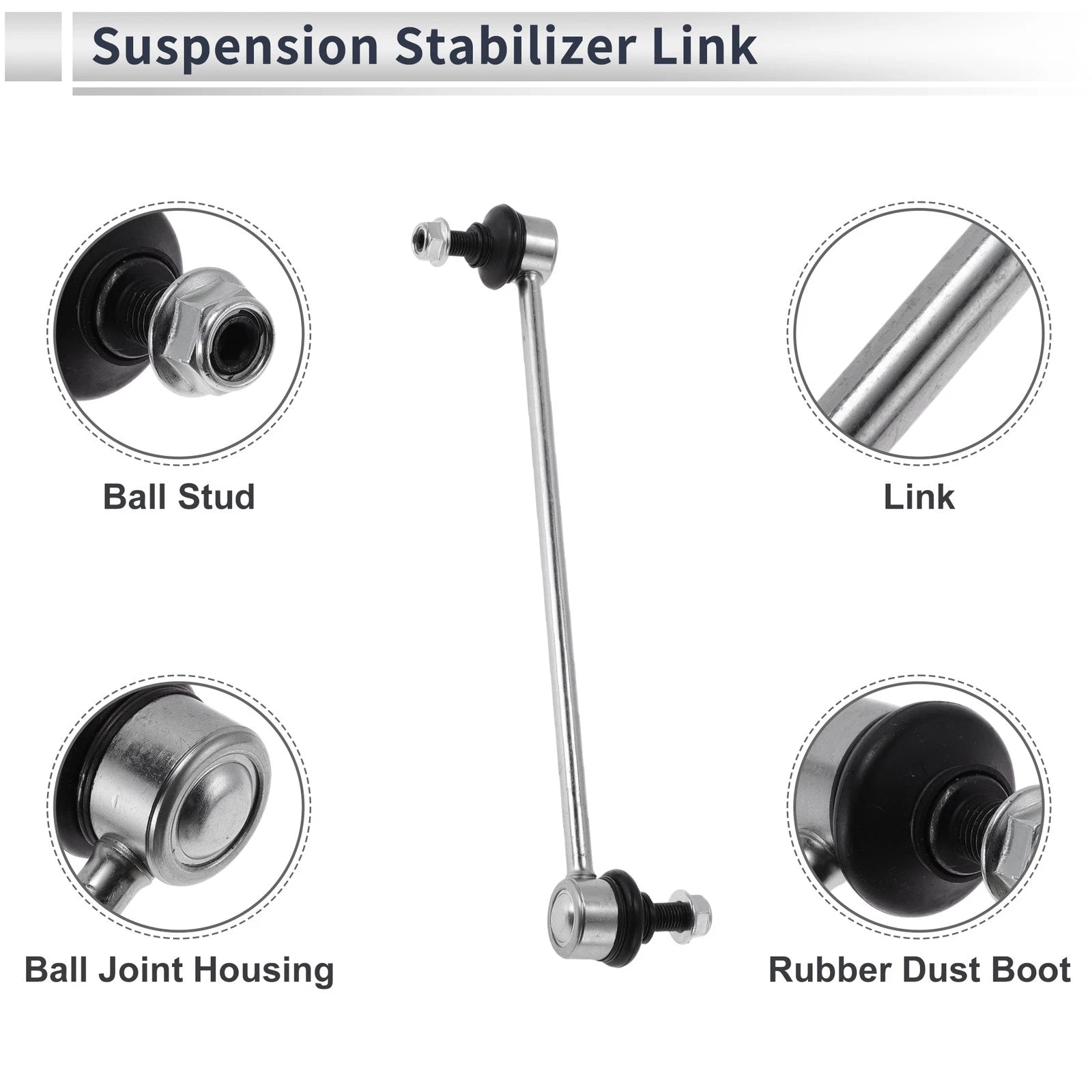 Front Stabilizer Bar Links No Bushing for Chrysler Sebring (2009–2010) No.K750385
