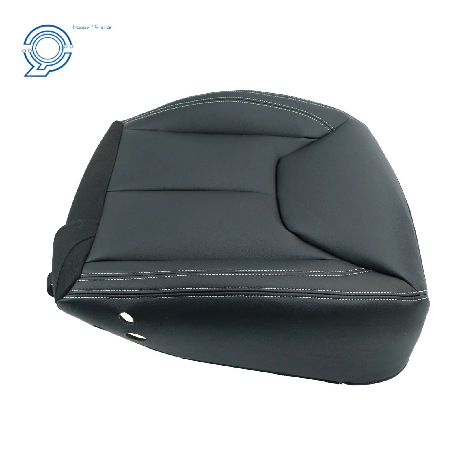 Front Right Bottom Seat Cover for Jeep Wrangler (2013-2017) Black Leather