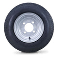 WANDA Trailer Tire Wheel Assembly 4.80-8 6-Ply 4 Lugs 4" PCD Silver Rim